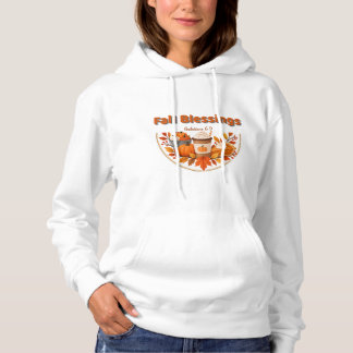 Fall Blessings Hoodie, Christian Autumn Pumpkin Hoodie