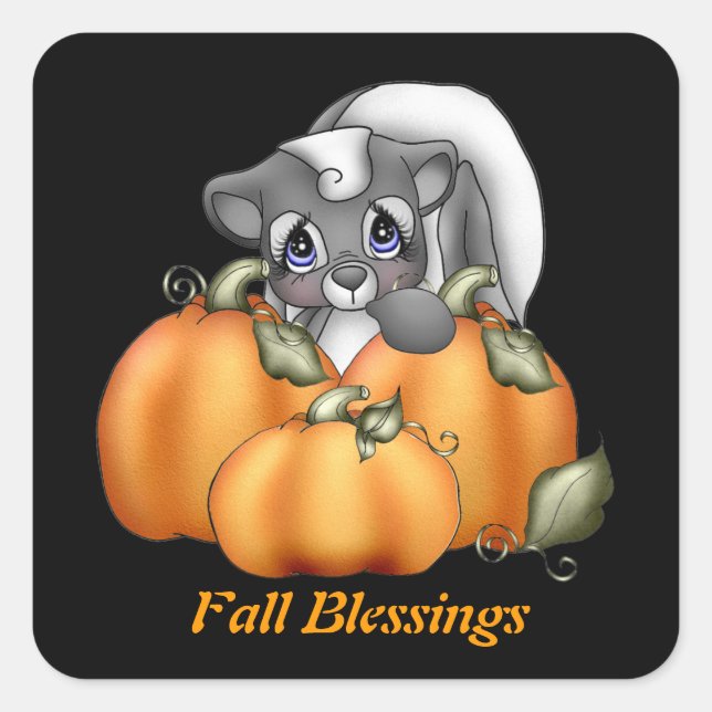 Fall Blessings Skunk sticker (Front)