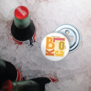 Fall Block Fest Retro Type Neighbourhood Event Bottle Opener