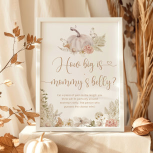 Fall boho how big is mummy's belly game poster