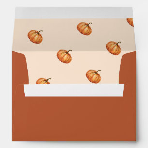 Fall Boho Pumpkin Baby Shower Envelope
