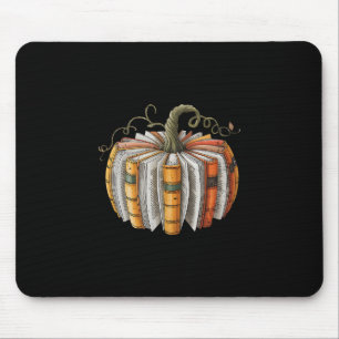 Fall Book Pumpkin Halloween Teacher Librarian Than Mouse Mat