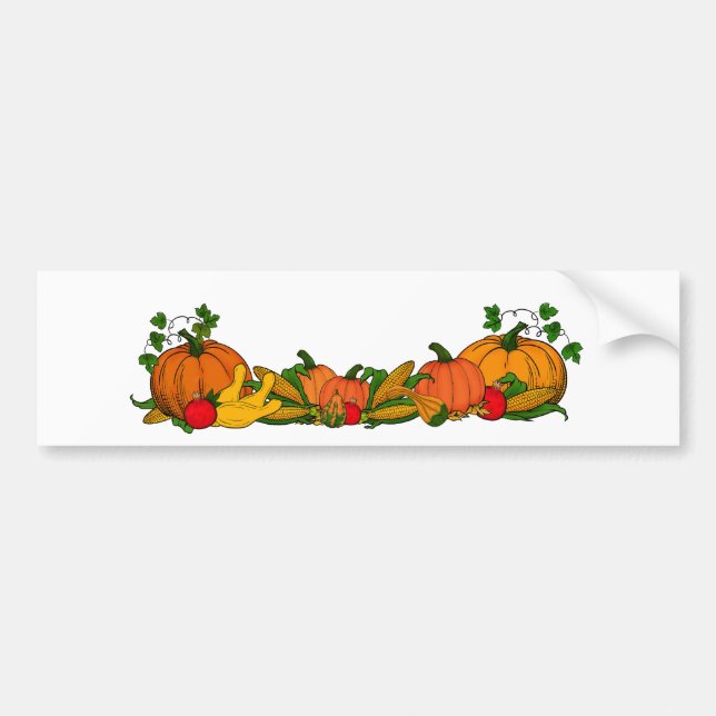 fall border bumper sticker (Front)