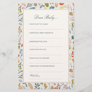 Fall Botanical   Dear Baby Cards