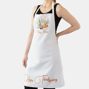 Fall Botanicals, Spices Happy Thanksgiving Apron
