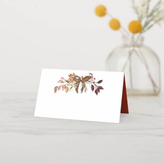 Fall Branch Thanksgiving Place Card (Front)