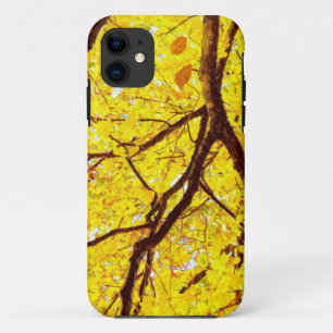 Fall branches - golden yellow iPhone 11 case