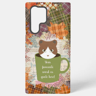 Fall Break Cat Samsung Galaxy Case