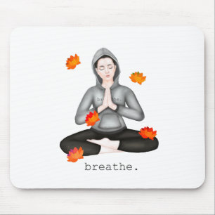 fall. breathe mouse mat