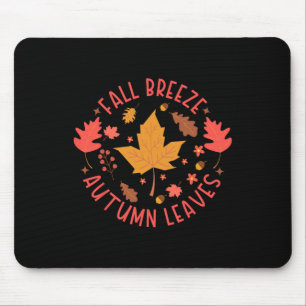 Fall Breeze Autumn Leaves Cute Maple Leaf For Wome Mouse Mat