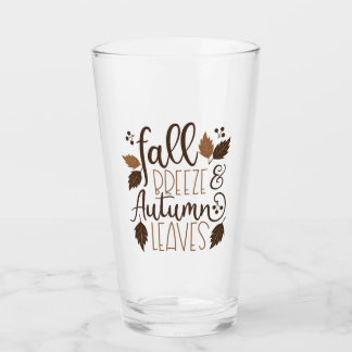 Fall Breeze Autumn Leaves Glass