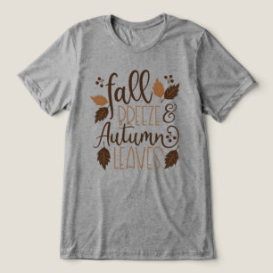Fall Breeze Autumn Leaves Tri-Blend Shirt