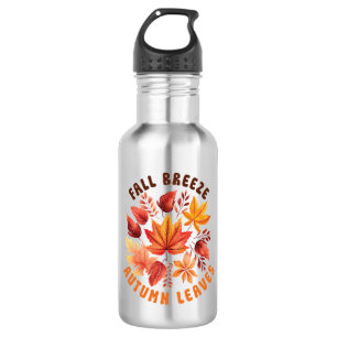 Fall Breeze, Autumn Leaves –Whimsical Fall Foliage 532 Ml Water Bottle