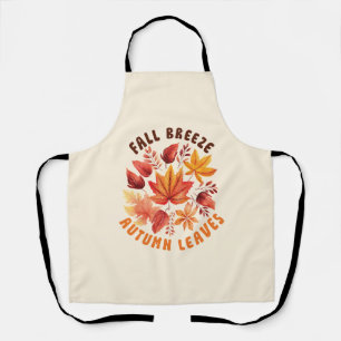 Fall Breeze, Autumn Leaves –Whimsical Fall Foliage Apron