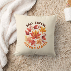 Fall Breeze, Autumn Leaves –Whimsical Fall Foliage Cushion
