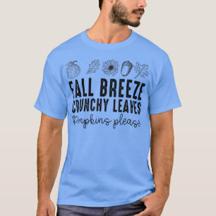 Fall Breeze Crunchy Leaves Pumpkins Please Vintage T-Shirt