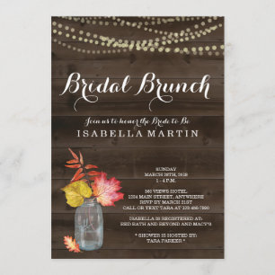 Fall Bridal Brunch Invitation