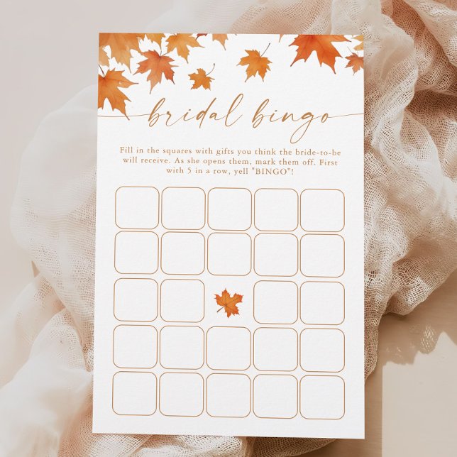 Fall Bridal Shower Bingo Game (Creator Uploaded)