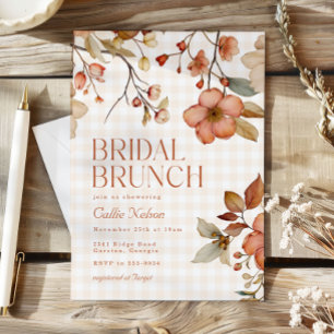 Fall Bridal Shower Brunch Invitation