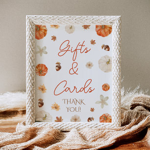 Fall Bridal Shower Gifts & Cards Sign