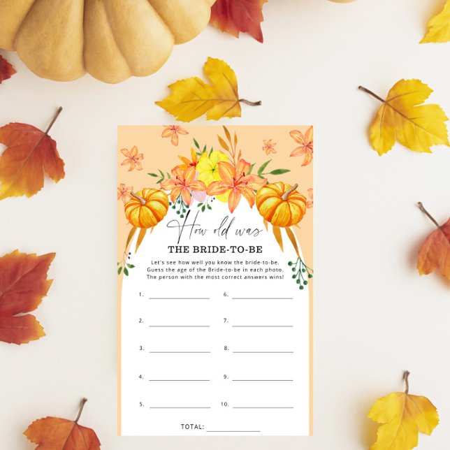 Fall bridal shower - How old was the bride to be (Creator Uploaded)