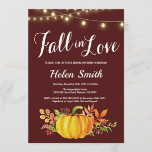 Fall Bridal Shower Invitation