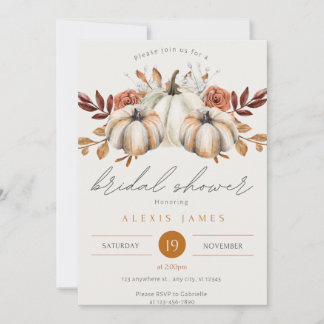 Fall Bridal Shower Invitation