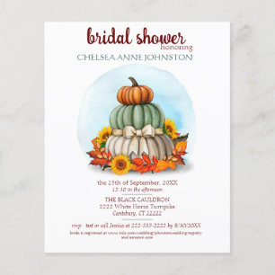 Fall Bridal Shower Invitation budget