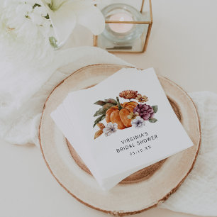 Fall Bridal Shower Napkins