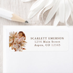 Fall Bridal Shower Return Address