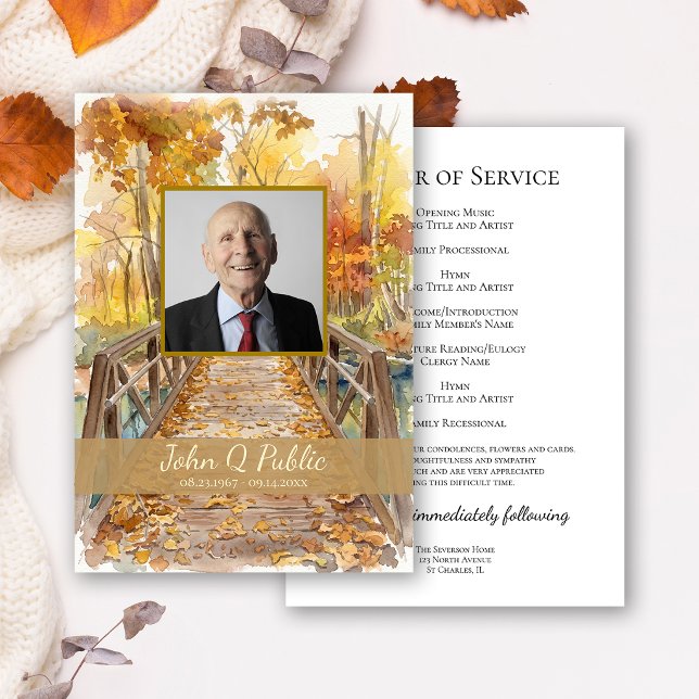 Fall Bridge Funeral Service Programme (Creator Uploaded)