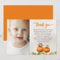 Fall Burnt Orange Pumpkin Patch Birthday