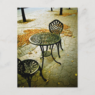 Fall Cafe Patio 02 Postcard