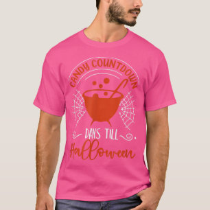 Fall Candy Countdown Days To Till Halloween T-Shirt