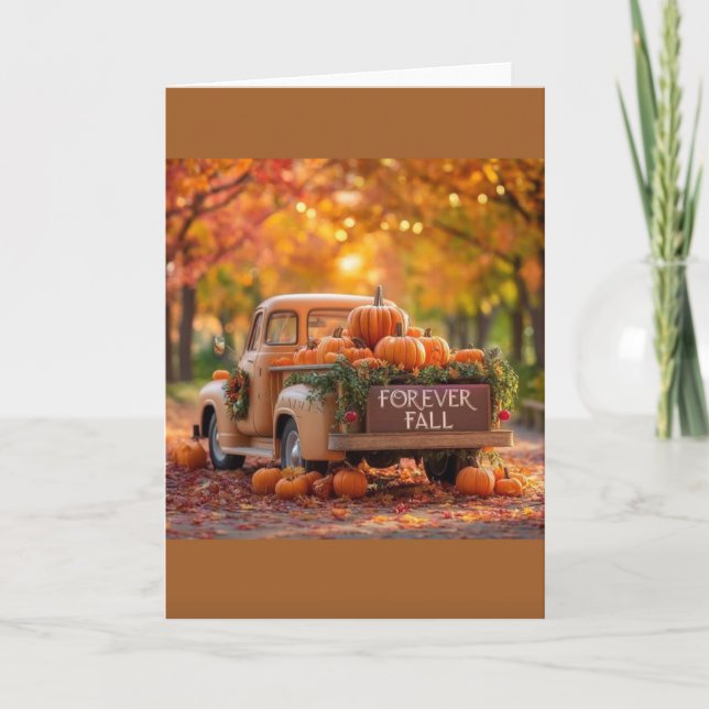 Fall Card, Fall Season Card, Fall, seasonal card (Front)