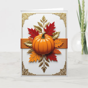 Fall Card, Happy Fall Card, Autumn Card,Halloween Holiday Card