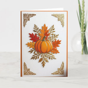 Fall Card, Happy Fall Card, Autumn Card,Halloween  Holiday Card