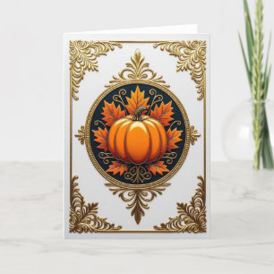 Fall Card, Happy Fall Card, Autumn Card,Halloween  Holiday Card