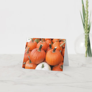 FALL CARDS PUMPKINS GREETING BLANK NOTES