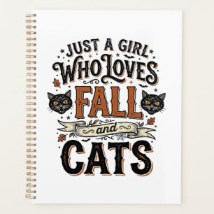 Fall Cat Lover Vintage Halloween Shirt Design_1 Planner