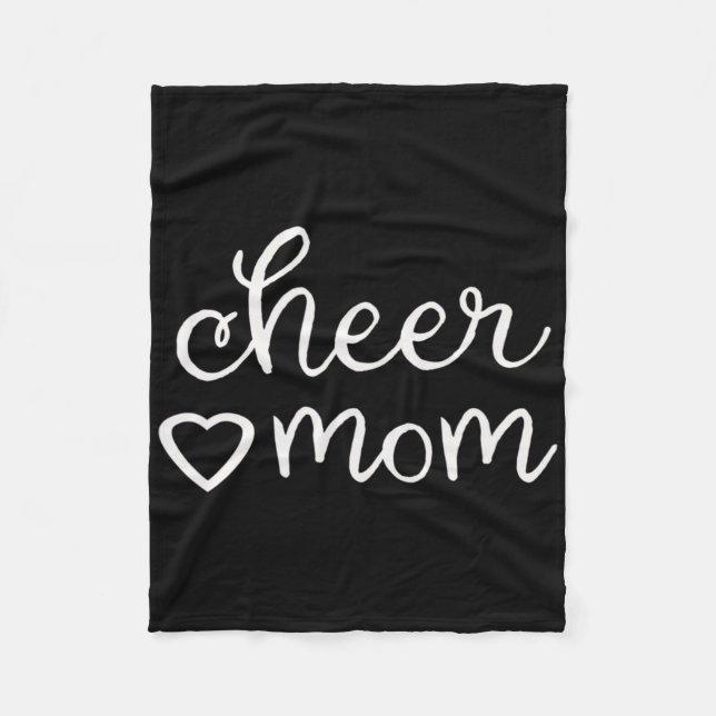 Fall Cheer Mum Cheerleading Cheerleader Mama Mothe Fleece Blanket (Front)