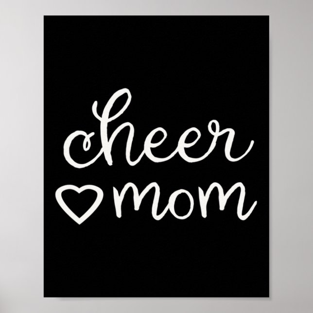 Fall Cheer Mum Cheerleading Cheerleader Mama Mothe Poster (Front)