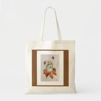 Fall Chipmunk Tote Bag