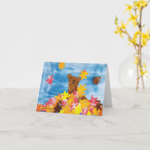 Fall Choco Bear - Kids Art for Choc