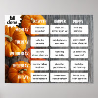 Fall Chore Chart