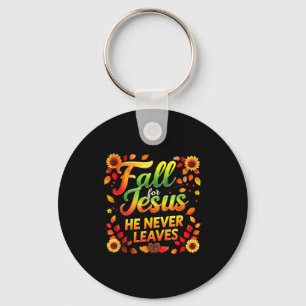 Fall Christian Thanksgiving Autumn Jesus My Favour Key Ring