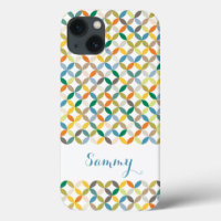 Fall circle leaf graphic pattern name