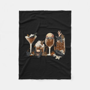 Fall Coffee Halloween Pumpkin Spice Autumn Season Fleece Blanket