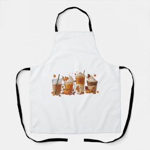 Fall Coffee Pumpkin Apron
