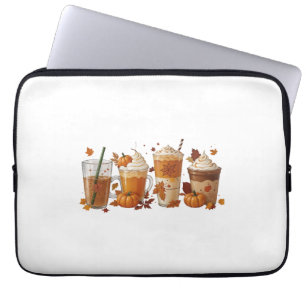Fall Coffee Pumpkin Laptop Sleeve